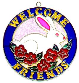(image for) Welcome Friends Bunny - Suncatcher